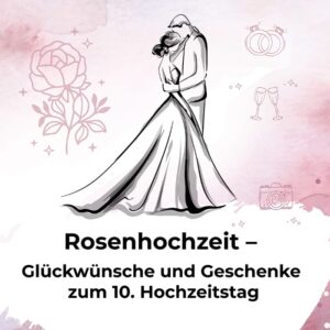 Rosenhochzeit – Glückwünsche und Geschenke zum 10. Hochzeitstag